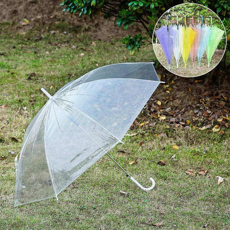 1pc 8-Ribs Sturdy Clear See-Th - Golf Umbrella Large ulasan dan harga