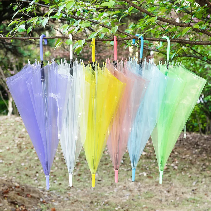 1pc 8-Ribs Sturdy Clear See-Th - Golf Umbrella Large ulasan dan harga