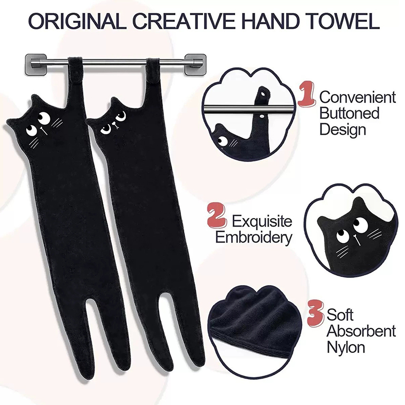 【New】Funny Cat Hand Towels Kit - Golf Towel ulasan dan harga