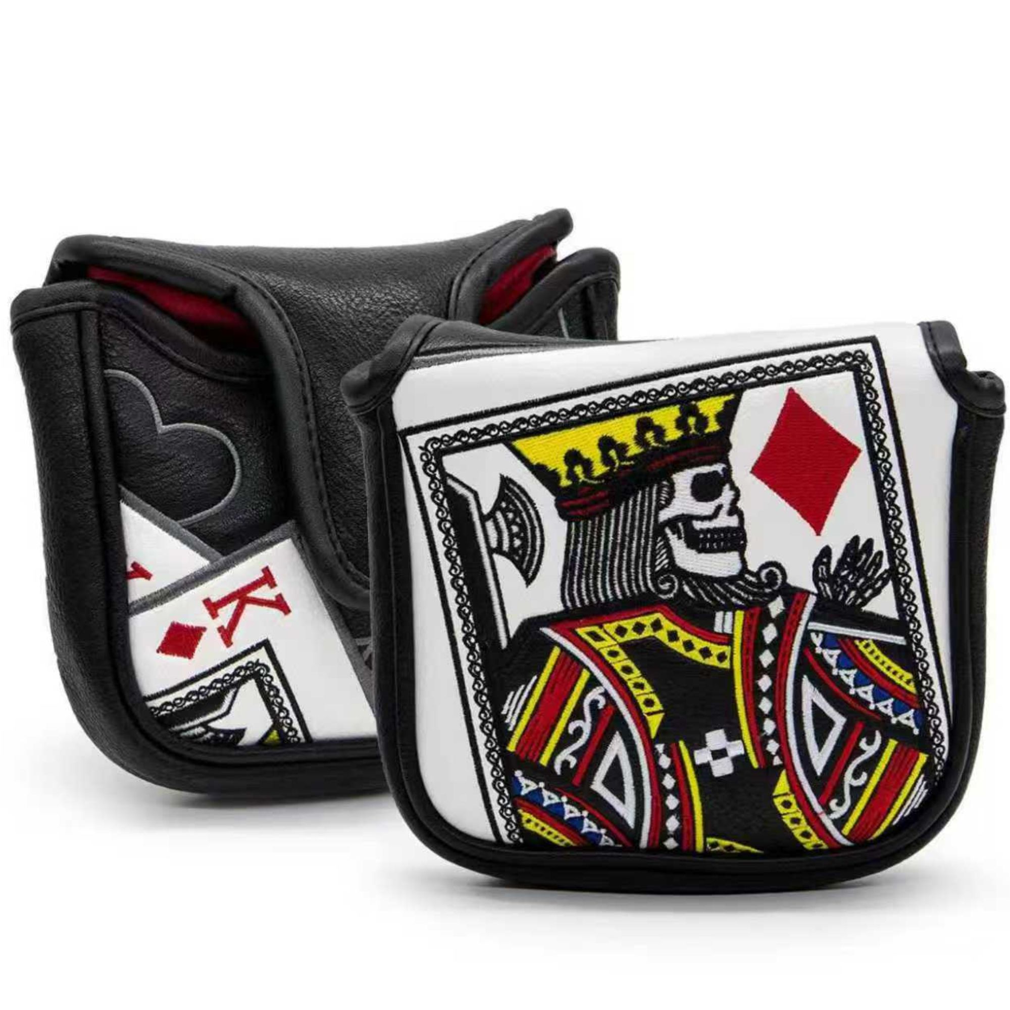 King Of Hearts Embroidered Mal - Golf Tees ulasan dan harga