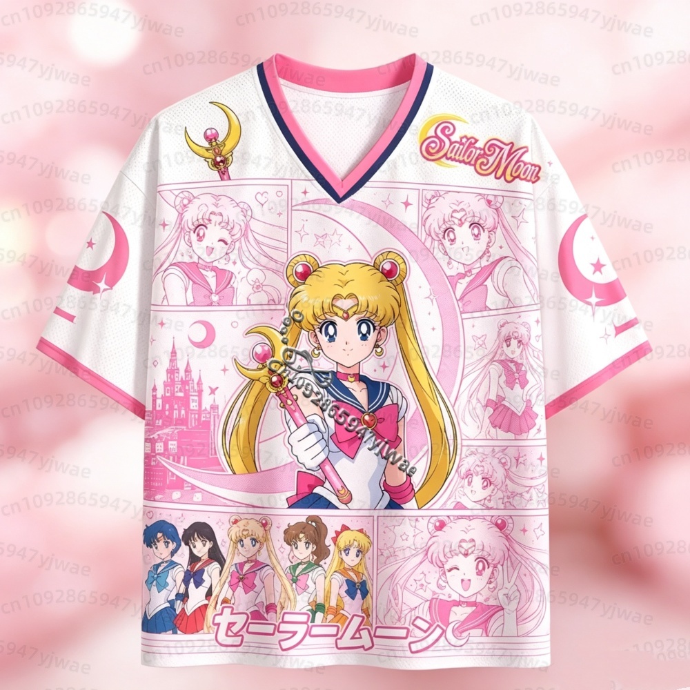 26 Sailor Moon Anime Mesh Jers - Golf Tees ulasan dan harga