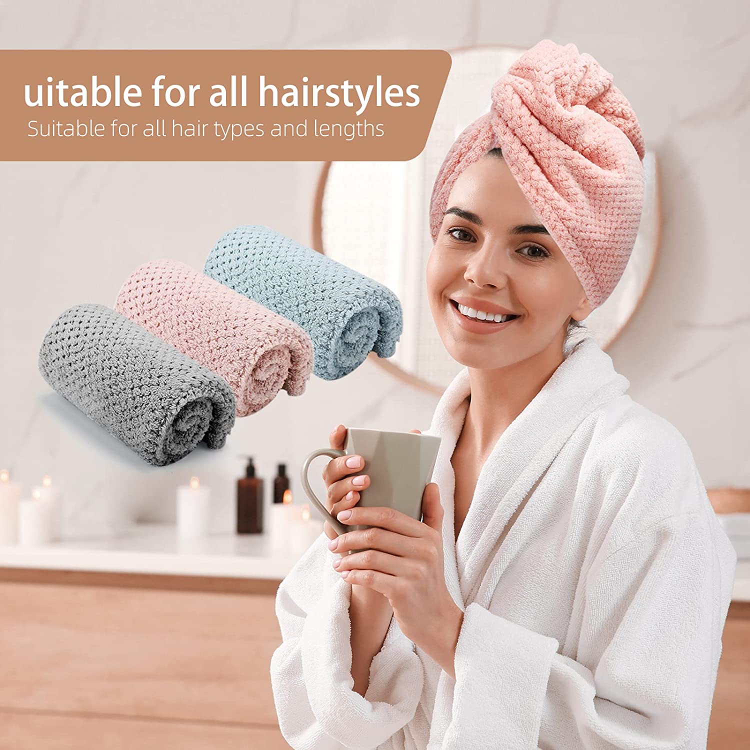 Women's Dry Hair Towel (Dry Ha - Golf Towel ulasan dan harga